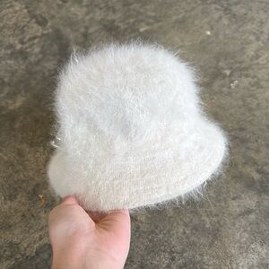 Angora Rabbit Hair Bucket Hat